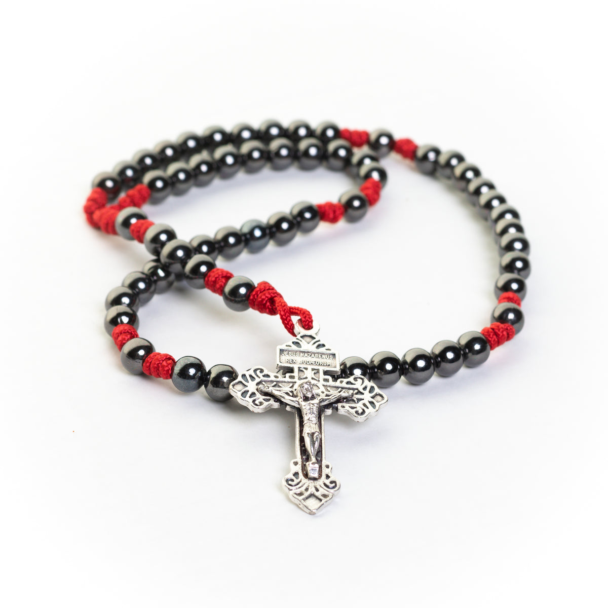 Rosary/Prayer Bead (Red/Black),Sailor's Valentine, Crab's Eye, Abrus  precatorius