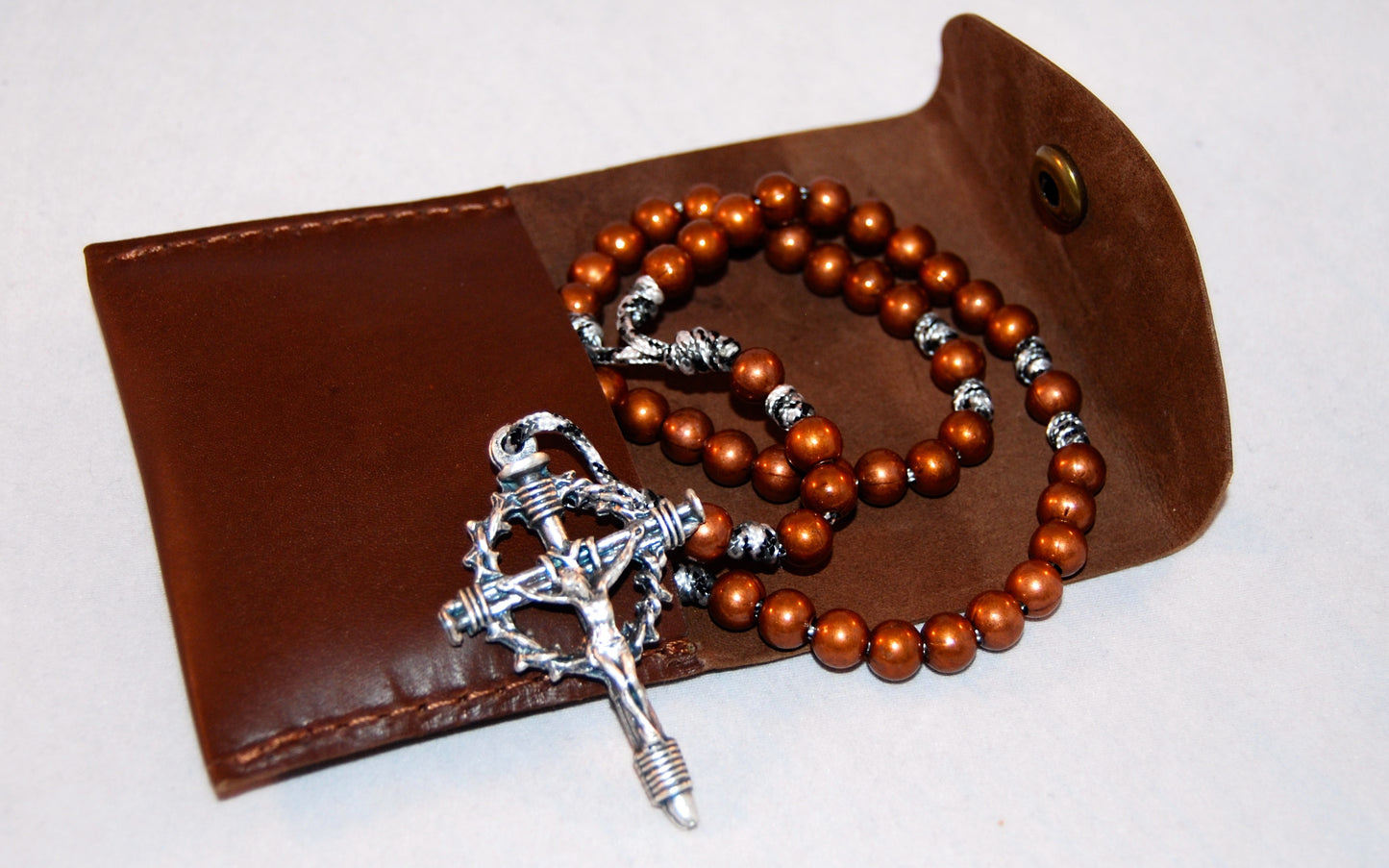 Handmade Leather Rosary Case